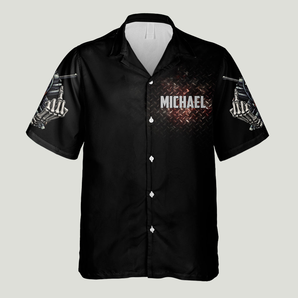 F*cking Aroud - Personalized Skull Hawaiian Shirt