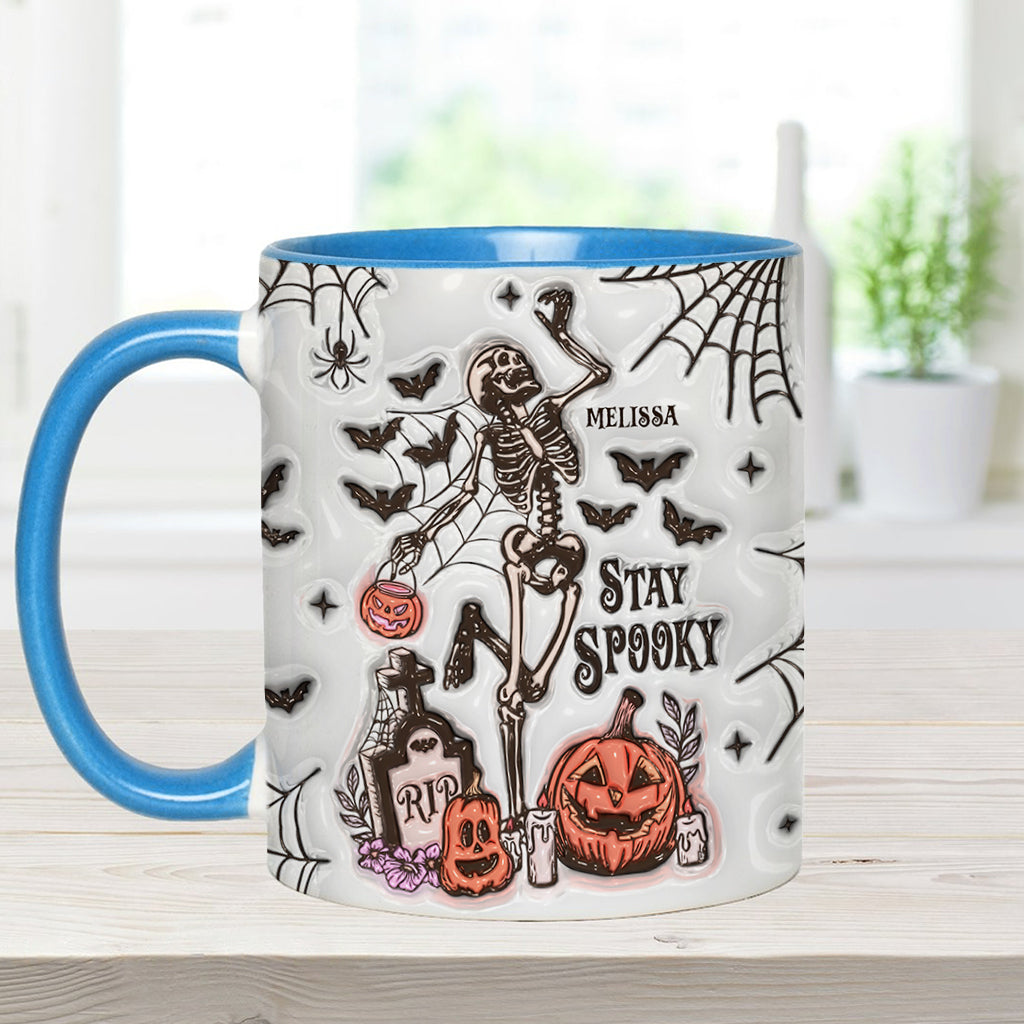 Stay Spooky - Personalized Skull Accent Mug