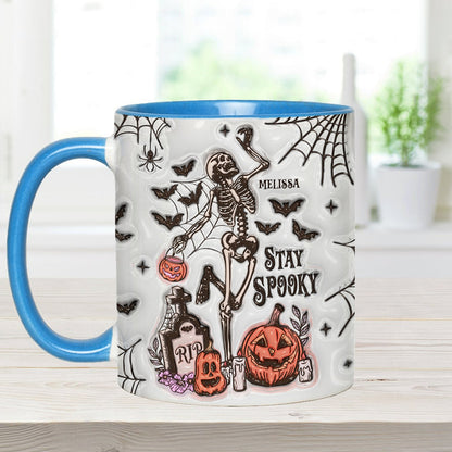 Stay Spooky - Personalized Skull Accent Mug