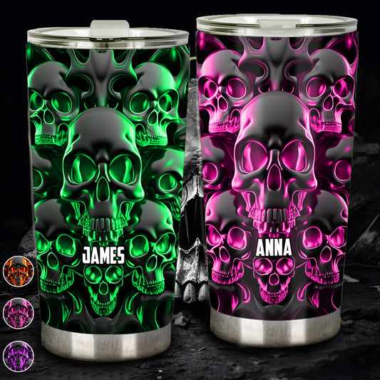Melted Skull - Personalized Skull Tumbler