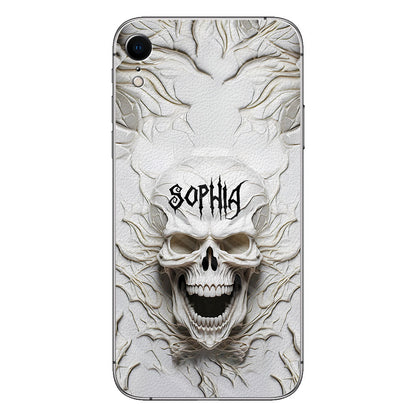 Beautiful White Skeleton - Personalized Skull Phone Case