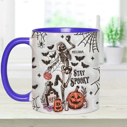 Stay Spooky - Personalized Skull Accent Mug