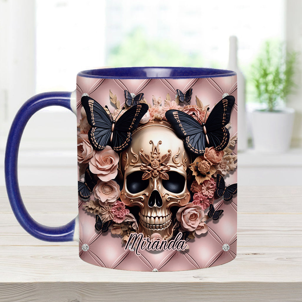 Fck This Fck That Fck You Fck Everything - Personalized Skull Accent Mug