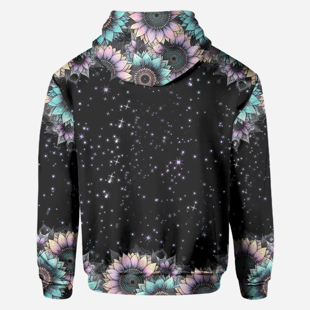 Zero F Given Pink Blue Sunflower - Personalized Skull All Over Shirt