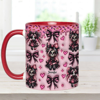 Sister Sister - Personalized Skull Accent Mug