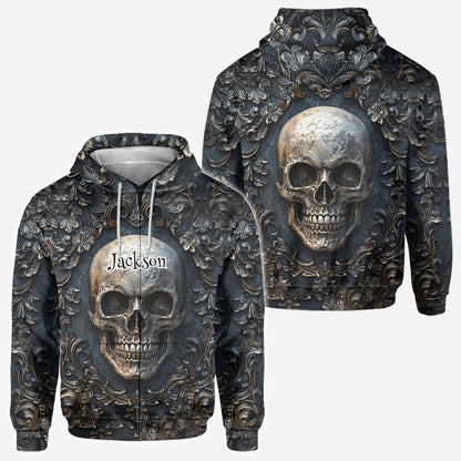 Vintage Skull - Personalized Skull All Over Shirt