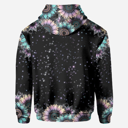 Zero F Given Pink Blue Sunflower - Personalized Skull All Over Shirt