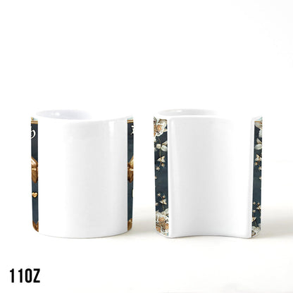 Till Death Do Us Part - Personalized Skull Matching Heart Handle Mug