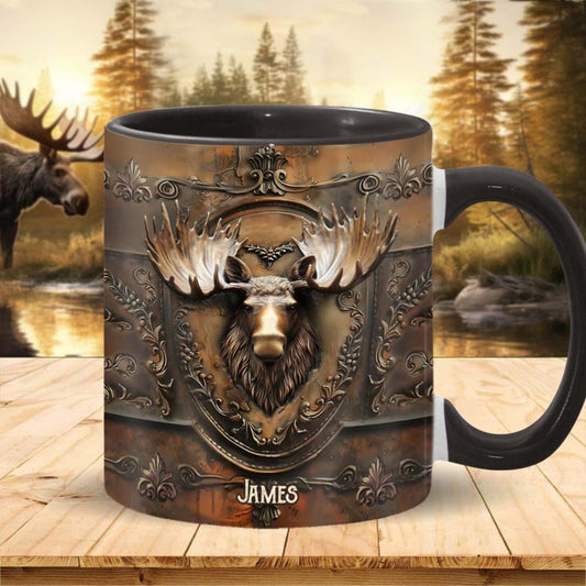 Beautiful Moose Wild Turkey Fox Duck - Personalized Hunting Accent Mug