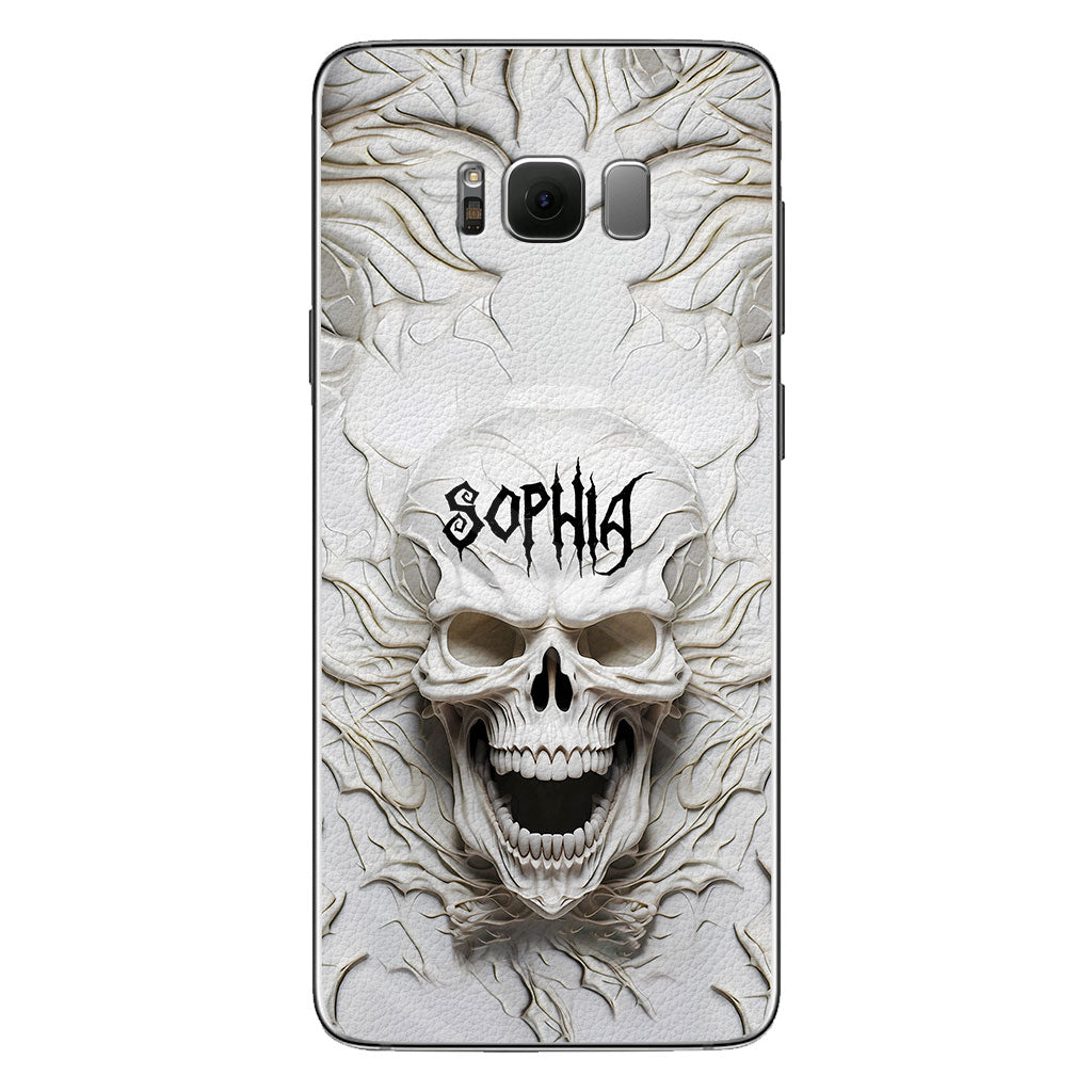 Beautiful White Skeleton - Personalized Skull Phone Case