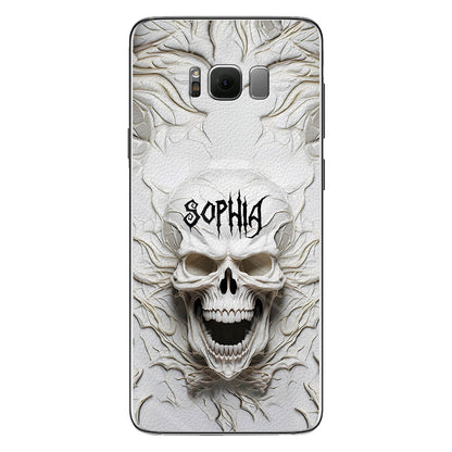Beautiful White Skeleton - Personalized Skull Phone Case