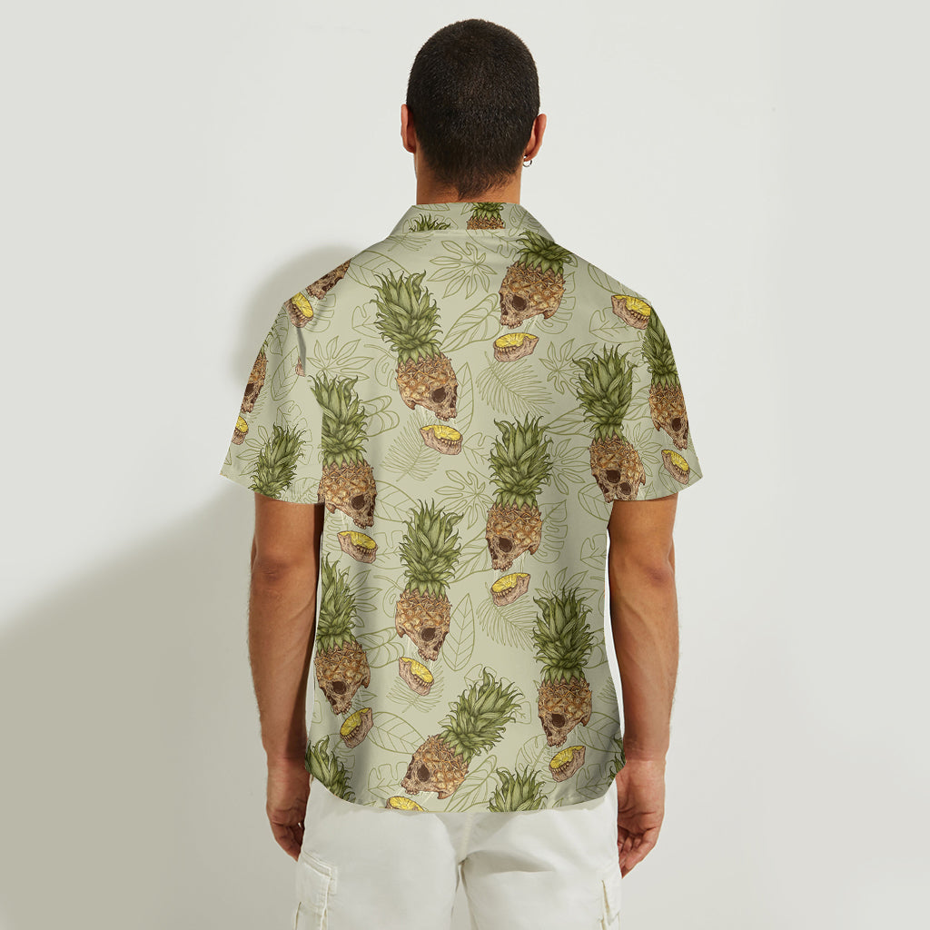 Funny Pineapple Skull - Personalized Skull Hawaiian Shirt