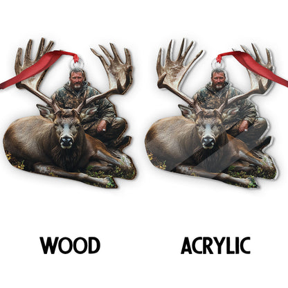 Any Photo Custom Onament - Personalized Hunting Custom Shaped Ornament