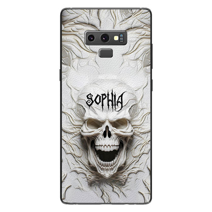 Beautiful White Skeleton - Personalized Skull Phone Case
