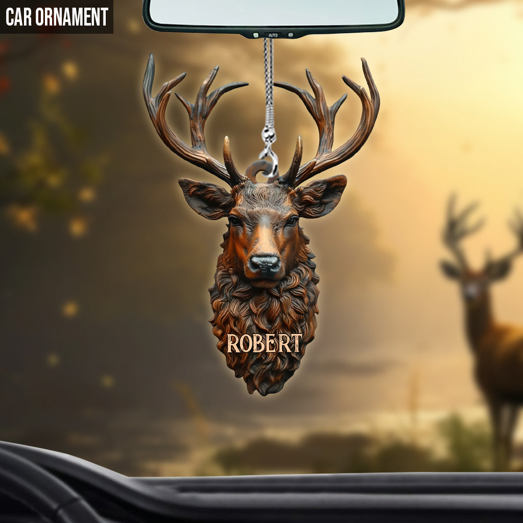 Stunning Deer - Personalized Hunting Car Ornament