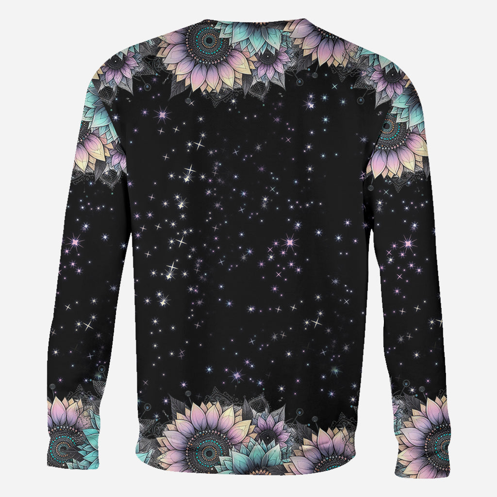 Zero F Given Pink Blue Sunflower - Personalized Skull All Over Shirt