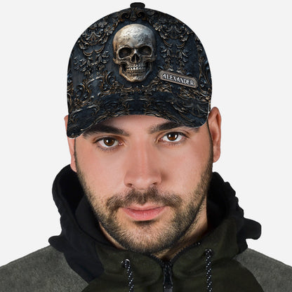 Vintage Skull - Personalized Skull Classic Cap