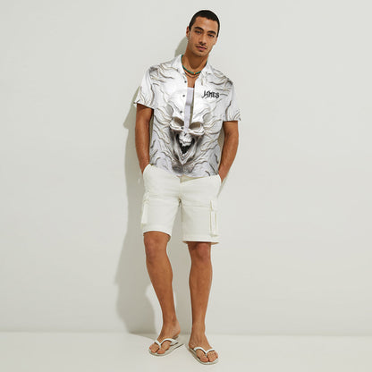 Black Skull - Personalized Skull Hawaiian Shirt