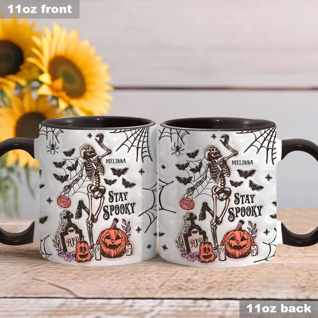 Stay Spooky - Personalized Skull Accent Mug
