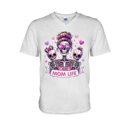Mom Life - Personalized Skull T-shirt And Hoodie