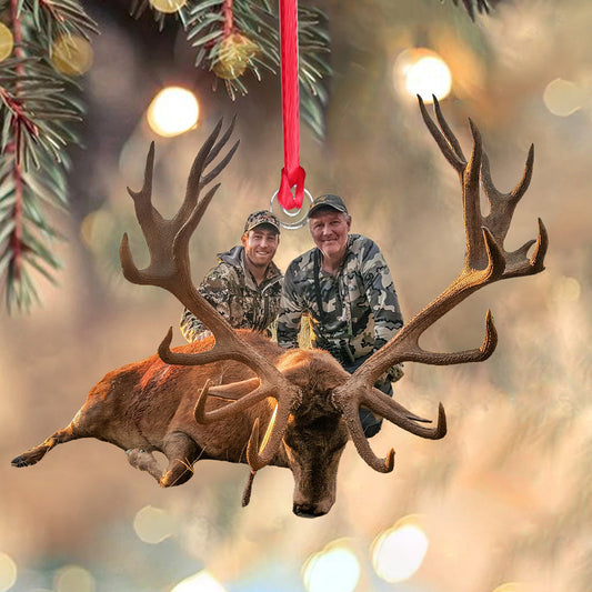 Hunting Lovers - Personalized Hunting Custom Shaped Ornament