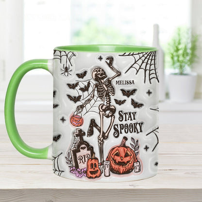 Stay Spooky - Personalized Skull Accent Mug