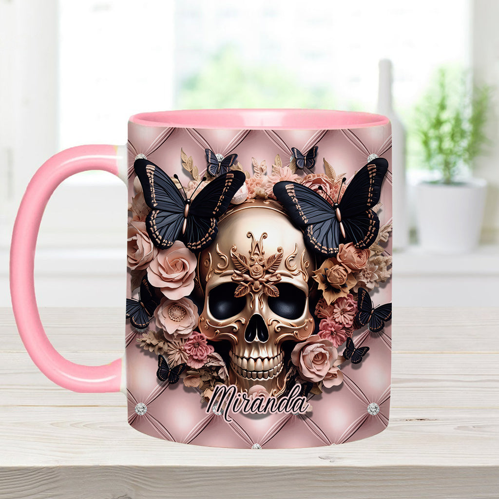 Fck This Fck That Fck You Fck Everything - Personalized Skull Accent Mug