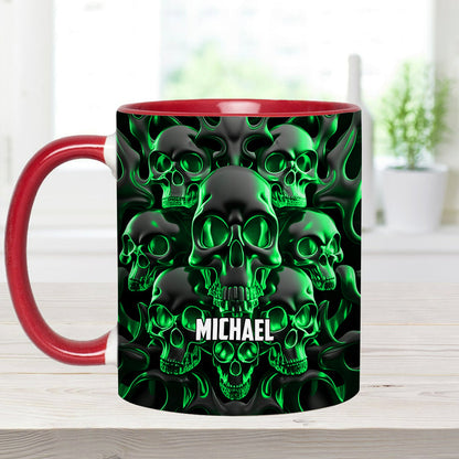 Melted Skull - Personalized Skull Accent Mug