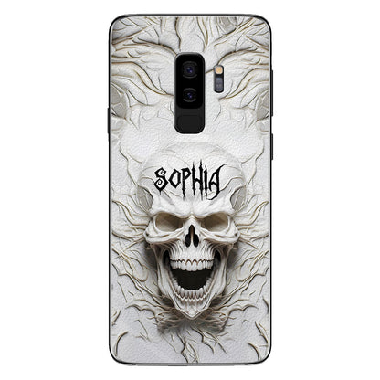 Beautiful White Skeleton - Personalized Skull Phone Case