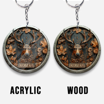 Stunning Deer - Personalized Hunting Keychain