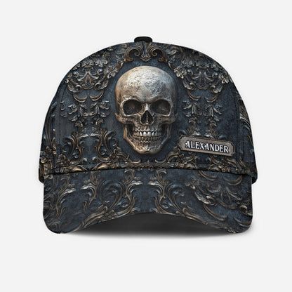 Vintage Skull - Personalized Skull Classic Cap