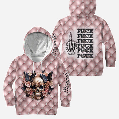 Fck This Fck That Fck You Fck Everything - Personalized Skull Hoodie and Leggings