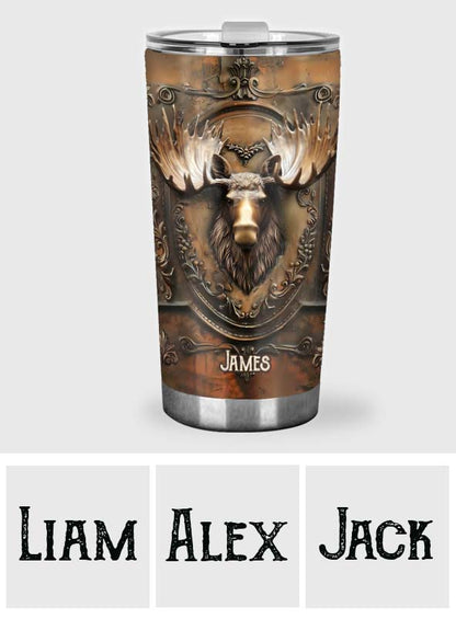 Stunning Moose - Personalized Hunting Tumbler