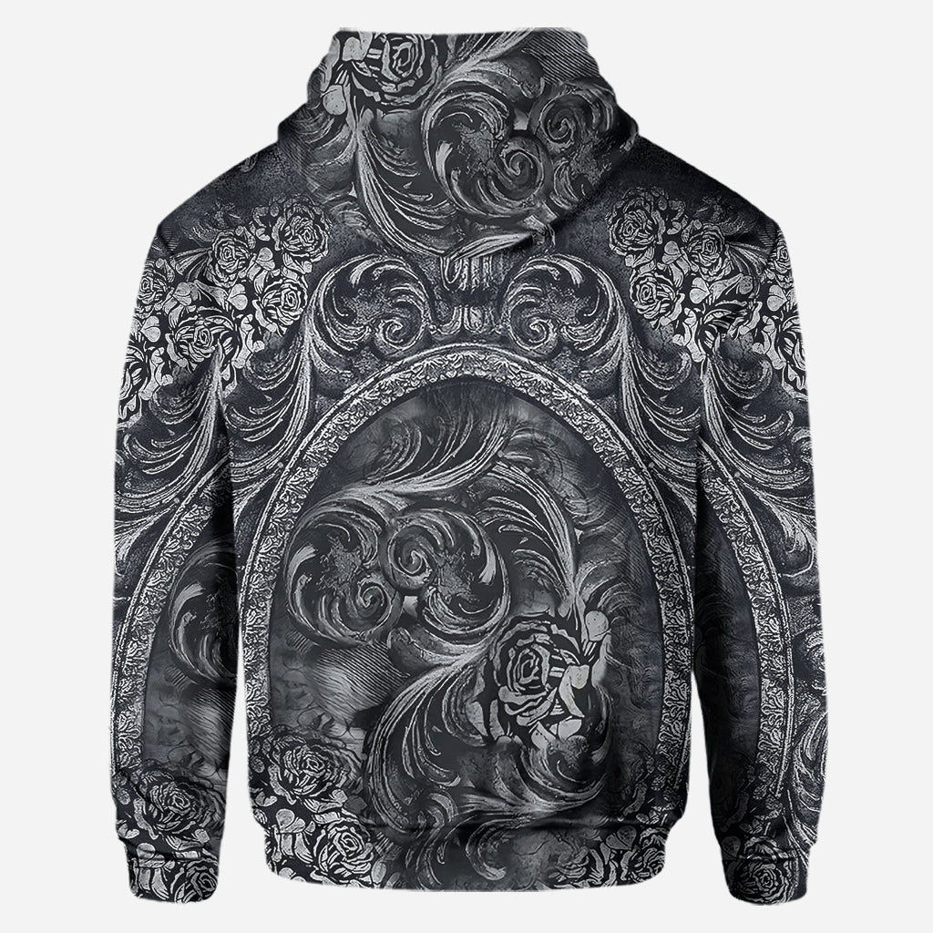 Floral Skull - Personalized Skull Hoodie and Leggings
