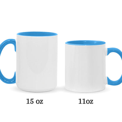 Hear No Evil Speak No Evil See No Evil - Personalized Skull Accent Mug