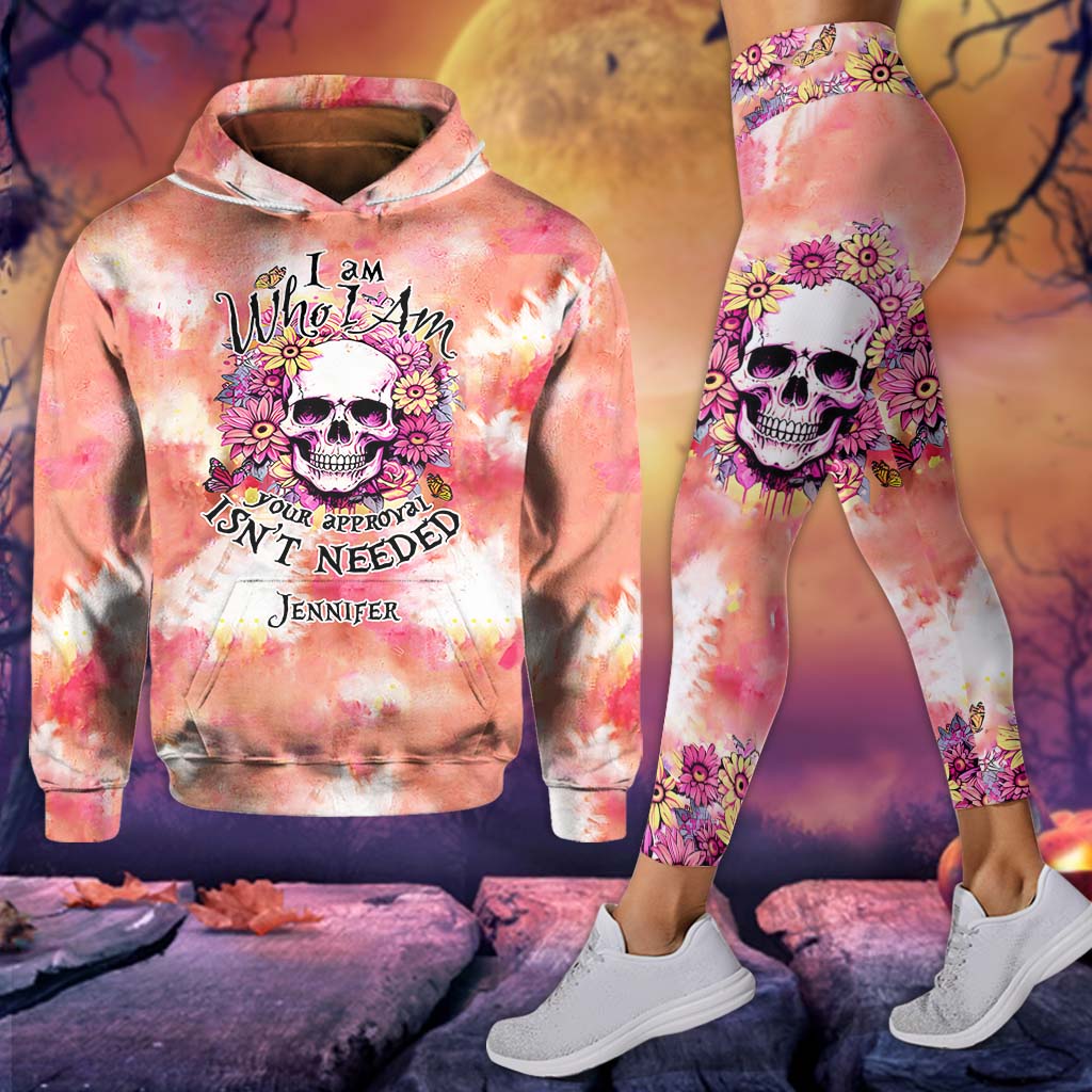 I Am Who I Am - Personalized Skull Hoodie and Leggings