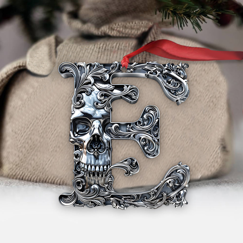 Skull Alphabet - Personalized Skull Ornament