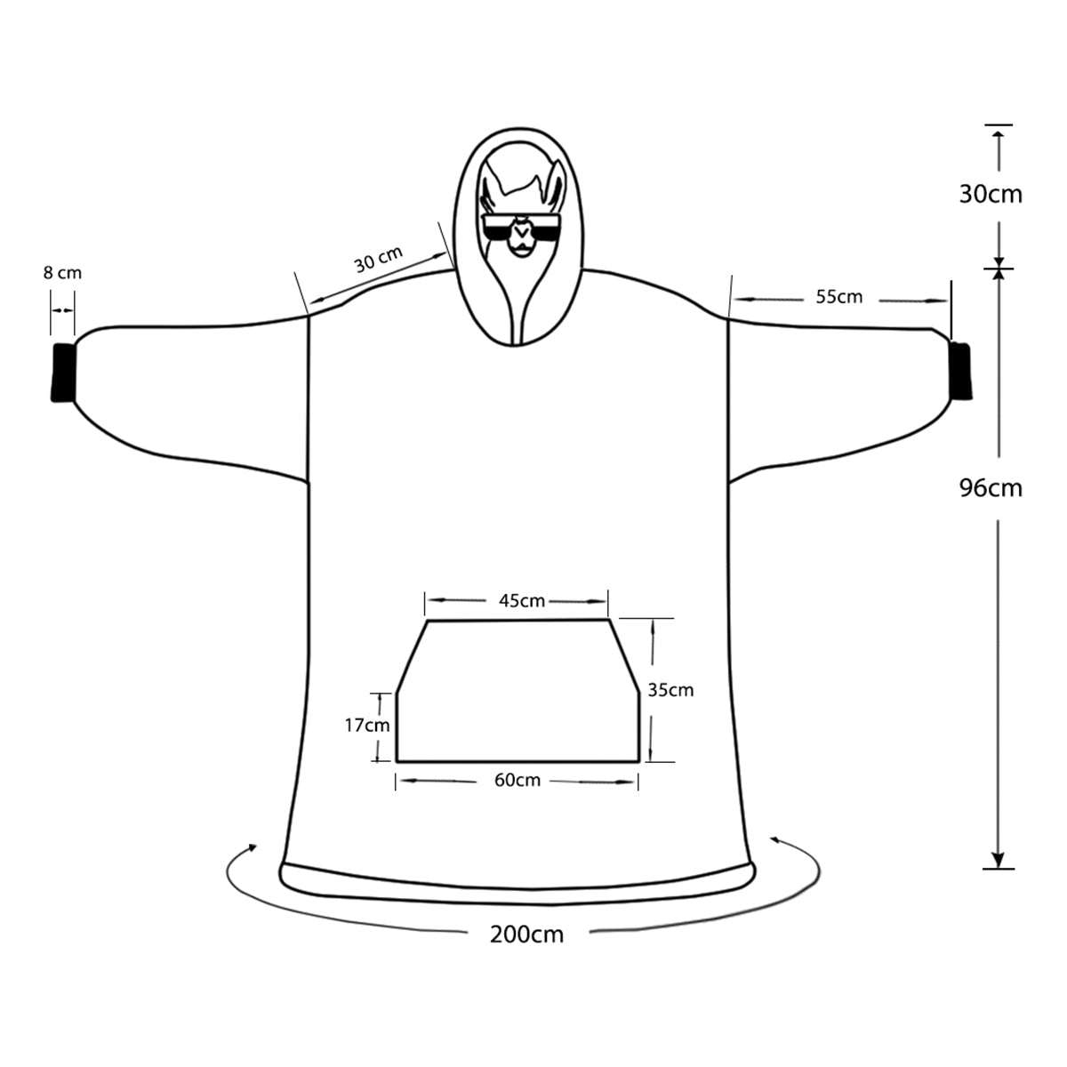 Fuck Around And Find Out - Personalized Skull Blanket Hoodie