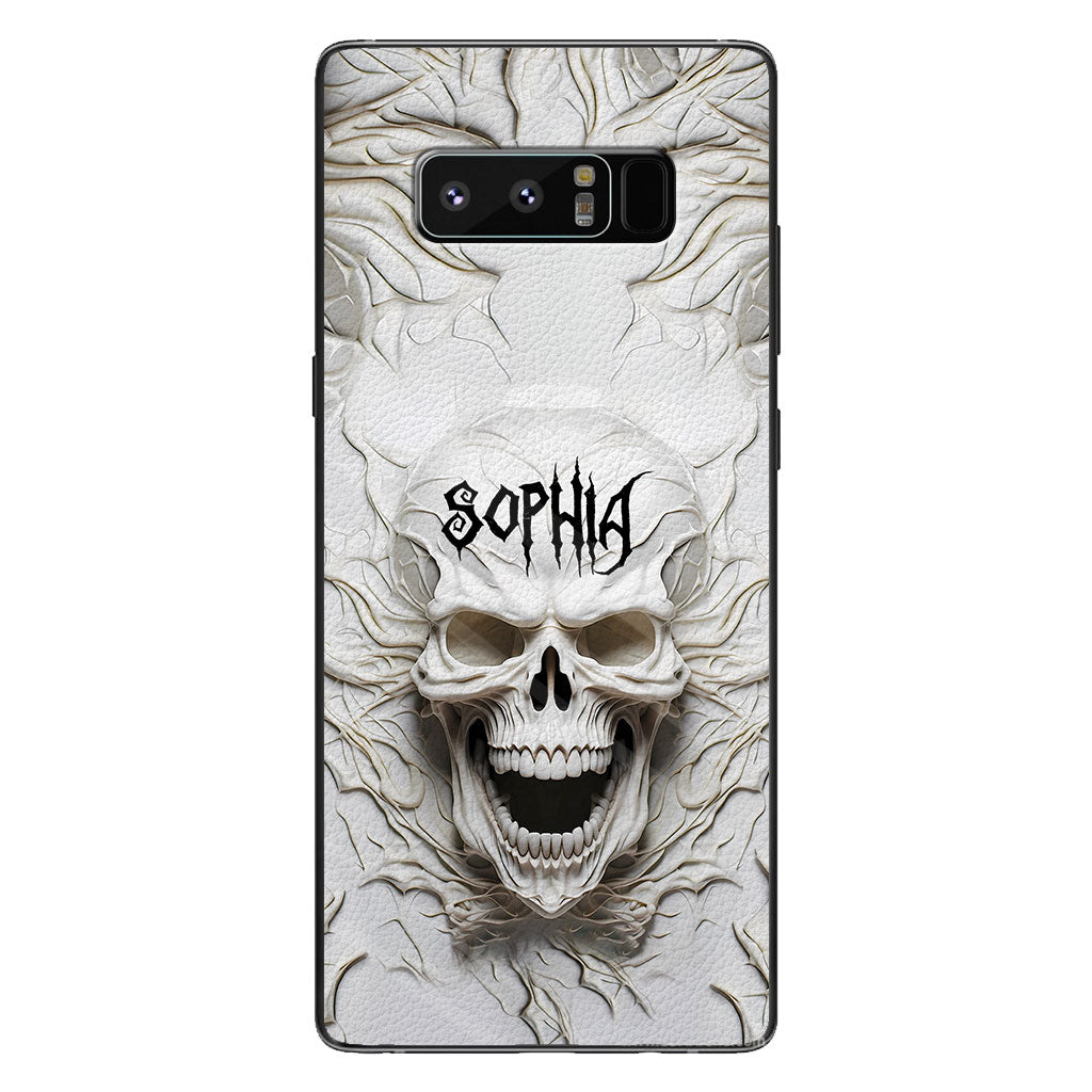 Beautiful White Skeleton - Personalized Skull Phone Case