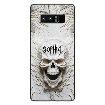 Beautiful White Skeleton - Personalized Skull Phone Case