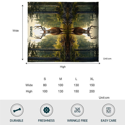 Love Hunting - Personalized Hunting Blanket