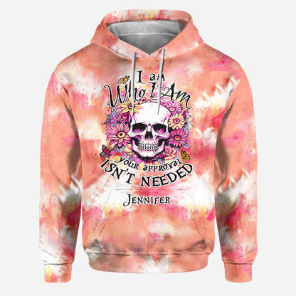 I Am Who I Am - Personalized Skull Hoodie and Leggings