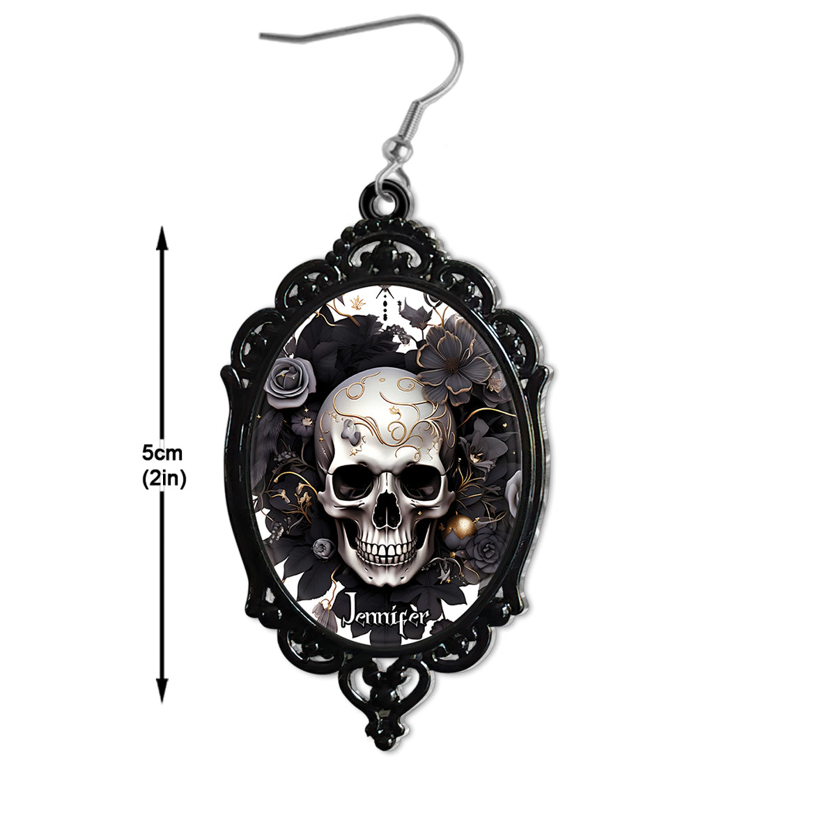 Mysterious Skull - Personalized Skull Earrings