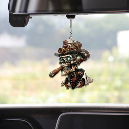 Spooky Skull - Personalized Skull Car Ornament