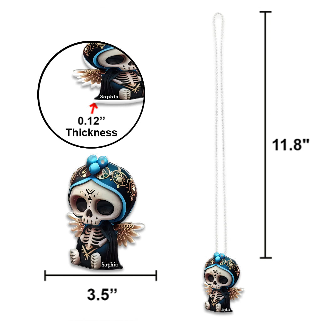 Cute Skull - Personalized Skull Car Ornament