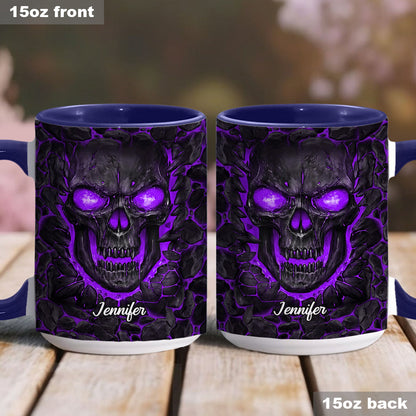 Evil Skull - Personalized Skull Accent Mug