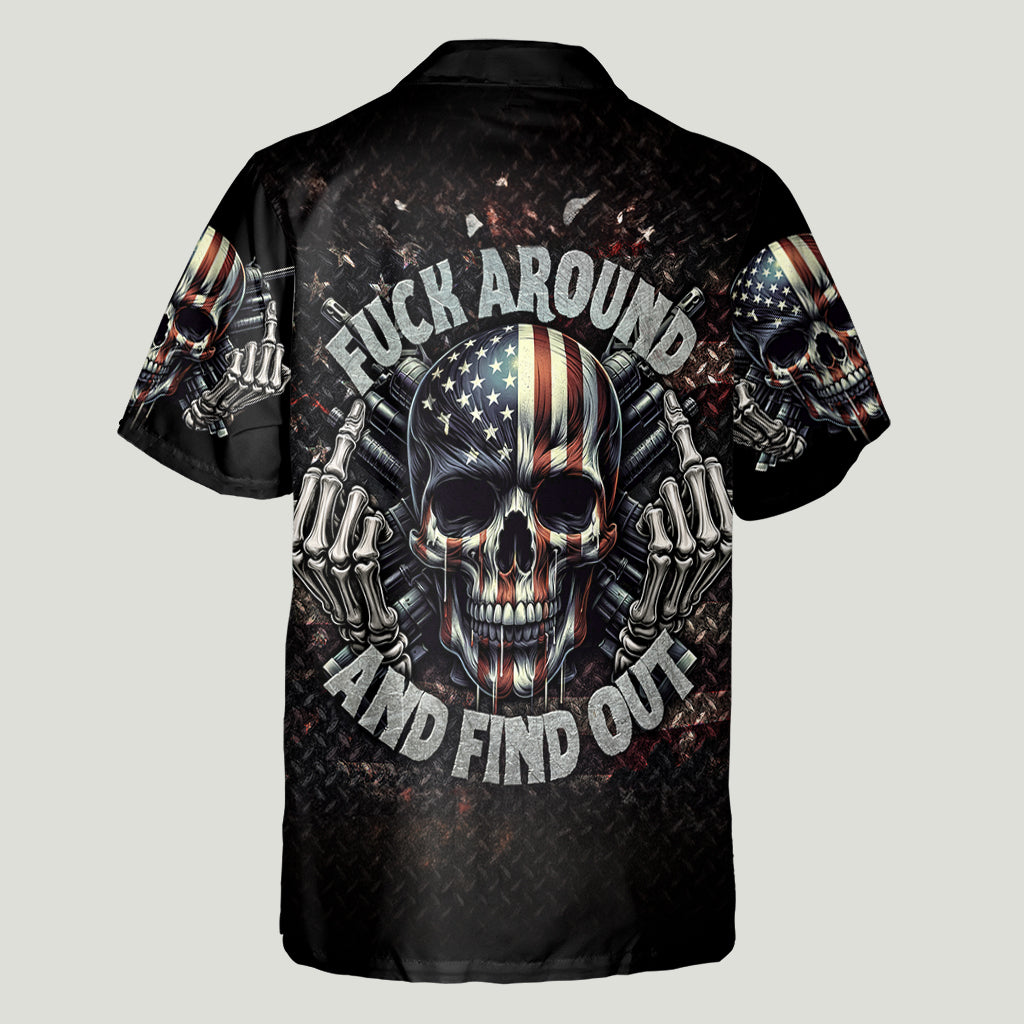 F*cking Aroud - Personalized Skull Hawaiian Shirt