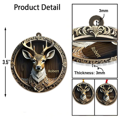 Deer Hunter - Personalized Hunting Ornament