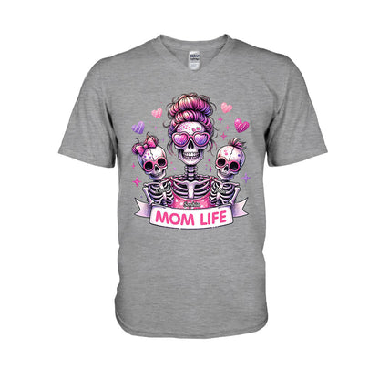 Mom Life - Personalized Skull T-shirt And Hoodie