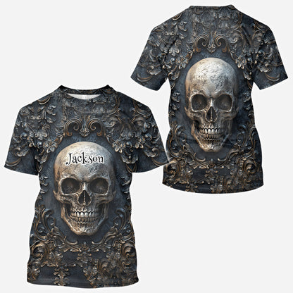 Vintage Skull - Personalized Skull All Over Shirt